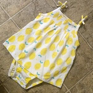 Carter's lemon print romper - Sz 18m
